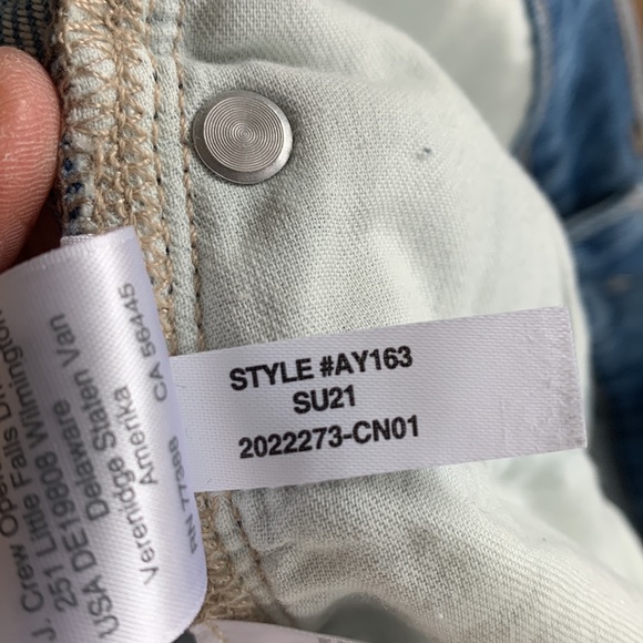 J Crew Slouchy Boyfriend Denim Jean Women 27 Floral Leg Patch - Picture 9 of 11